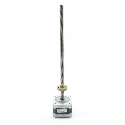 satın al Nema17 Tr8x8 300mm Vidalı Mil 42BYGH ile Lineer Step Motor online manufacture